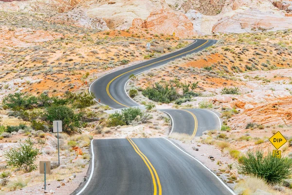 Невада Дивовижна Пустельна Дорога Вогняній Долині — стокове фото