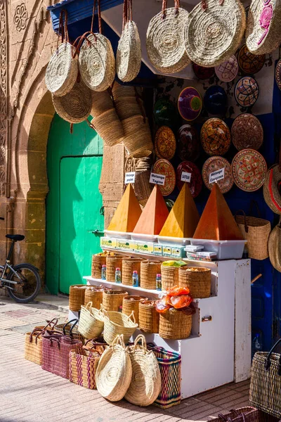 Colorful Pottery Moroccan Shop — Stock Photo, Image