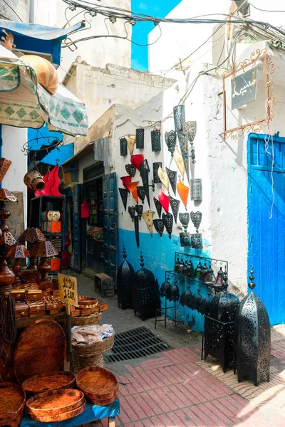 Essaouira Morocos Junho 2017 Ruas Coloridas Essaouira Cidade Marítima Morocco — Fotografia de Stock