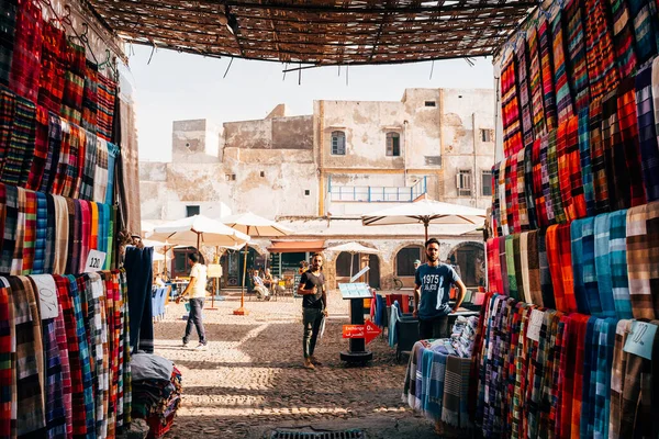 Essaouira Morocco Juni 2017 Kleurrijke Straten Van Essaouira Maritieme Stad — Stockfoto