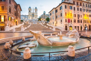 Roma 'daki Piazza de spagna, İtalya