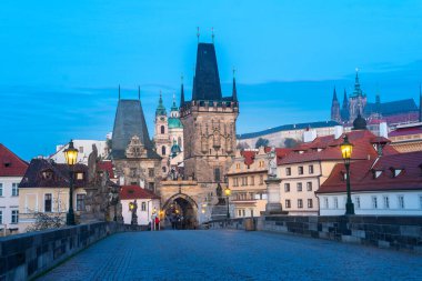 Prag mala strana bölgesinin panoramik görüntüsü