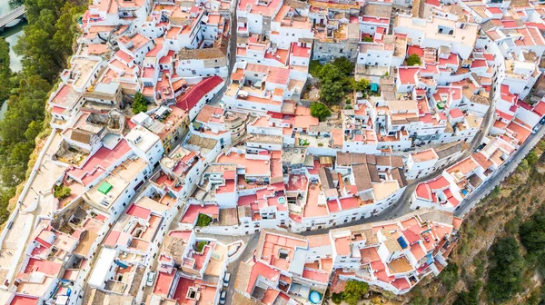 Vista Aérea Dos Telhados Andaluzes Das Casas Brancas — Fotografia de Stock