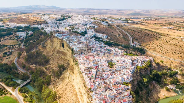 Arcos Frontera Légi Felvétel Spanyolország — Stock Fotó