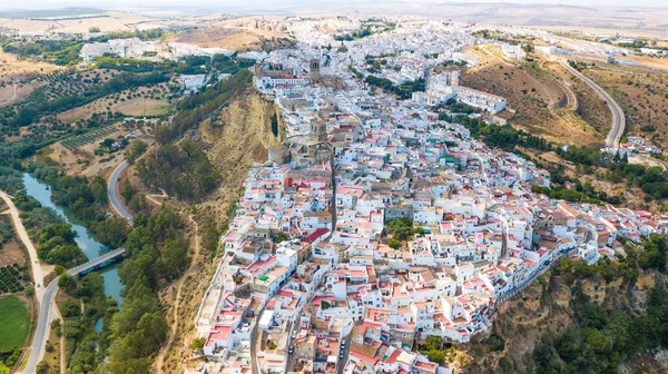 Vista Aérea Arcos Frontera Espanha — Fotografia de Stock