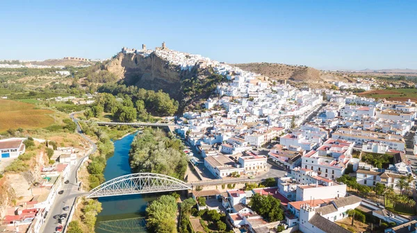 Arcos Frontera Légi Felvétel Spanyolország — Stock Fotó