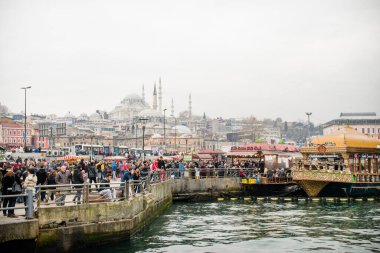 İstanbul, hindi. 5 Şubat 2016: galata Köprüsü manzaralı, İstanbul.
