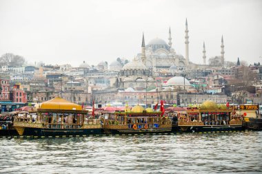 İstanbul, hindi. 5 Şubat 2016: galata Köprüsü manzaralı, İstanbul.