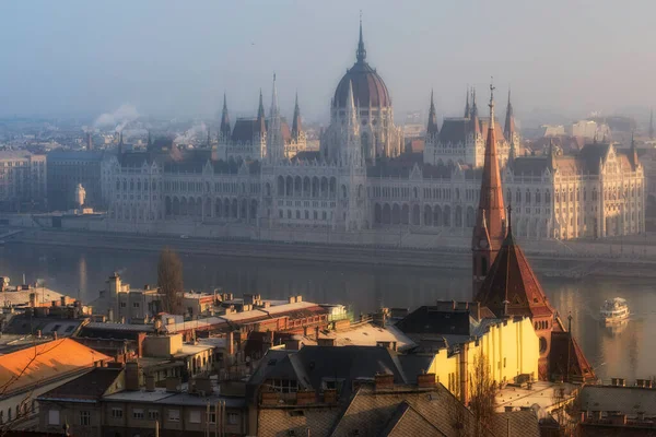 Vistas Del Famoso Edificio Del Parlamento Budapest Hungary — Foto de Stock