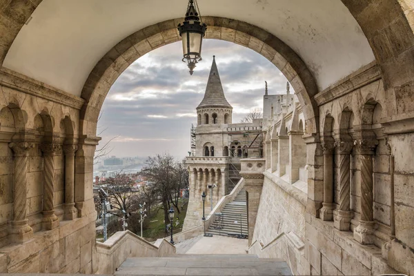 Sunrise Fishermans Bastion Budapest Hungary — Stock Photo, Image