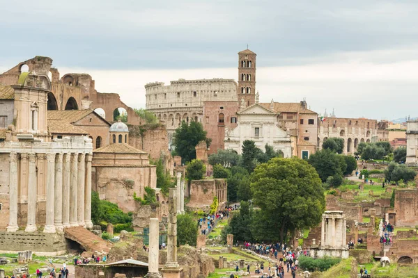 Vistas Del Famoso Foro Romano Roma Italia — Foto de Stock