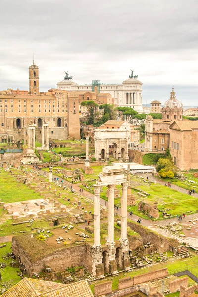 Vistas Del Famoso Foro Romano Roma Italia — Foto de Stock