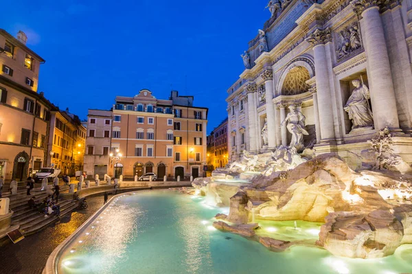 Vistas Fontana Trevi Roma Italia — Foto de Stock