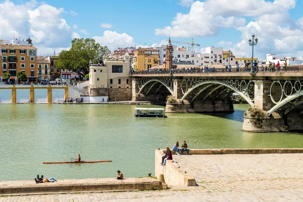 Utsikt Över Stadsdelen Triana Sevilla Spanien — Stockfoto