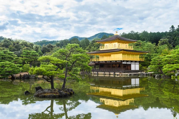 Berühmtes Zen Gebäude Von Kinkakuji Dem Goldenen Pavillon Kyoto Japan — Stockfoto
