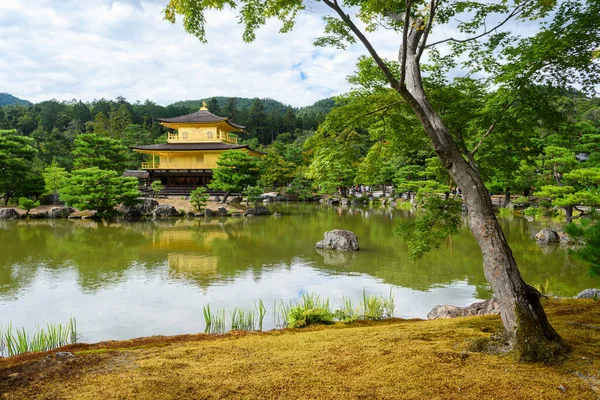 Berühmtes Zen Gebäude Von Kinkakuji Dem Goldenen Pavillon Kyoto Japan — Stockfoto