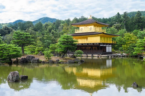Berühmtes Zen Gebäude Von Kinkakuji Dem Goldenen Pavillon Kyoto Japan — Stockfoto