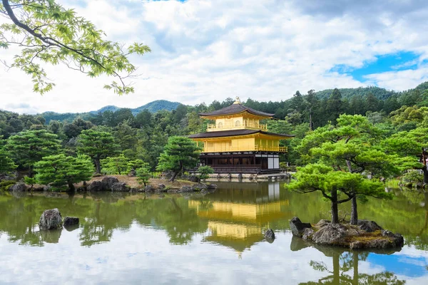 Berühmtes Zen Gebäude Von Kinkakuji Dem Goldenen Pavillon Kyoto Japan — Stockfoto