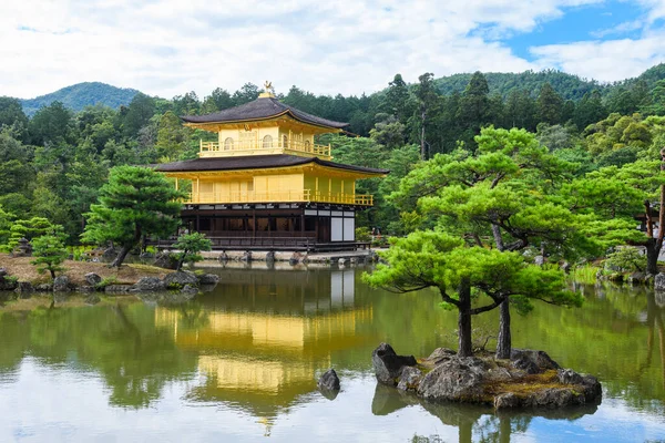 Berühmtes Zen Gebäude Von Kinkakuji Dem Goldenen Pavillon Kyoto Japan — Stockfoto