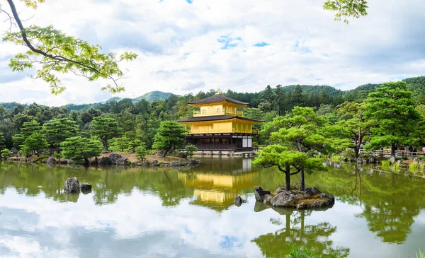 Berühmtes Zen Gebäude Von Kinkakuji Dem Goldenen Pavillon Kyoto Japan — Stockfoto