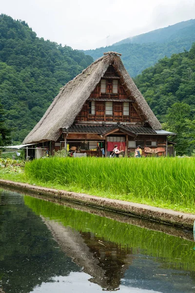 Shirakawago Japonya Daki Geleneksel Japon Köyü — Stok fotoğraf