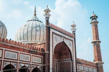 Delhi, Hindistan. 22 Eylül 2023: Delhi 'deki OJ Jama Mescid Camii