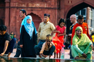 Delhi, Hindistan. 22 Eylül 2023: Delhi 'deki OJ Jama Mescid Camii