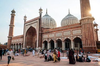 Delhi, Hindistan. 22 Eylül 2023: Delhi 'deki OJ Jama Mescid Camii