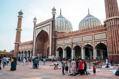 Delhi, Hindistan. 22 Eylül 2023: Delhi 'deki OJ Jama Mescid Camii