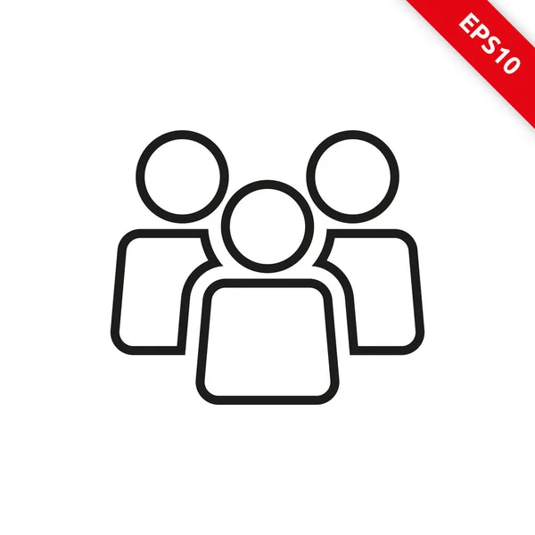 Satır simgesi biçimindeki insanların vektör illüstrasyonu