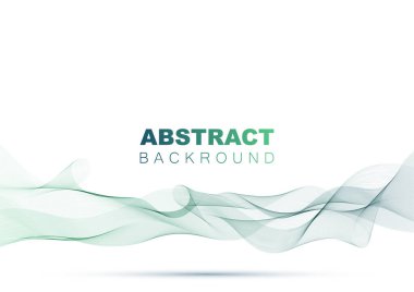 Gölgelerle el salla. Beyaz arkaplanda soyut gradyan çizgileri. Çizgi çalışması. Vektör çizimi. Karıştırma aracı kullanılarak oluşturulan çizgilerle renkli parlak bir dalga. Dalgalı kıvrımlı, düz çizgili. Tasarım ögesi.