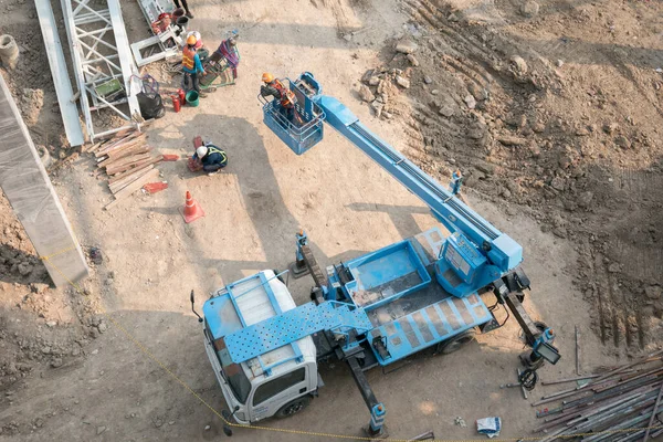 Arial View Construction Site — Stock fotografie
