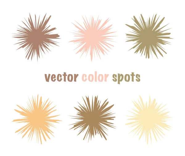 Renklendirilebilir keskin noktalar. Çıplak pastel kristal daireler. Tasarımınız için yumuşak bej soyut şekiller