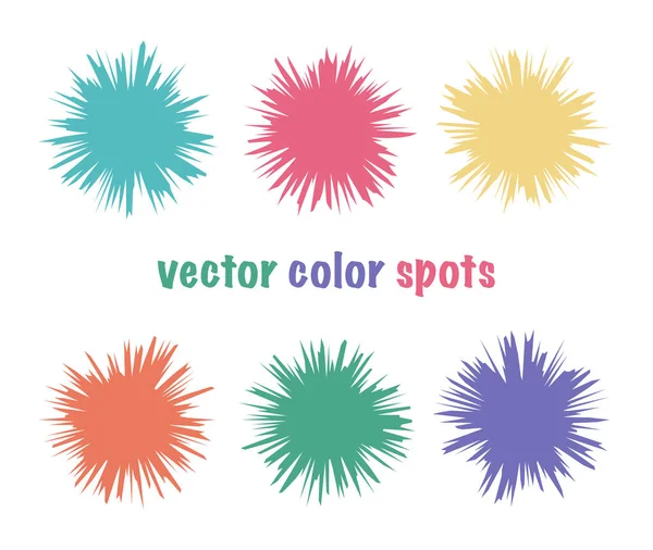 Renklendirilebilir keskin noktalar. Parlak kristal halkalar. Tasarımınız için yaz soyut şekilleri