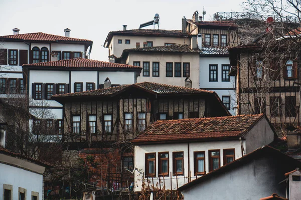 Turkije Traditionele Poef Huizen Safranbolu Turkije Safranbolu Staat Onder Bescherming — Stockfoto
