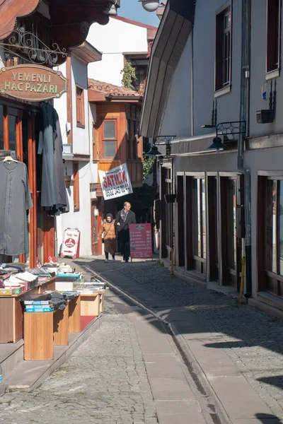 Ancara Turquia Janeiro 2020 Lugar Turístico Beypazari Casas — Fotografia de Stock