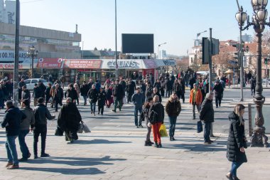 Ankara / Türkiye 22 Ocak 2020 Ankara Kizilay Meydanı