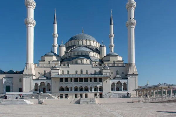 Ancara Turquia Janeiro 2020 Vista Interior Mesquita Ancara Kocatepe — Fotografia de Stock