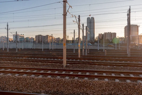 Ankara Turkiet Januari 2020 Ankaras Station Och Tågspår — Stockfoto