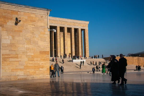 Ankara / Türkiye 22 Ocak 2020 Mustafa Kemal Atatürk 'ün Anitkabir mozolesini ziyaret etti. Anitkabir 'i her yıl 5 milyondan fazla insan ziyaret ediyor.