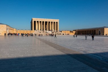 Ankara / Türkiye 22 Ocak 2020 Mustafa Kemal Atatürk 'ün Anitkabir mozolesini ziyaret etti. Anitkabir 'i her yıl 5 milyondan fazla insan ziyaret ediyor.
