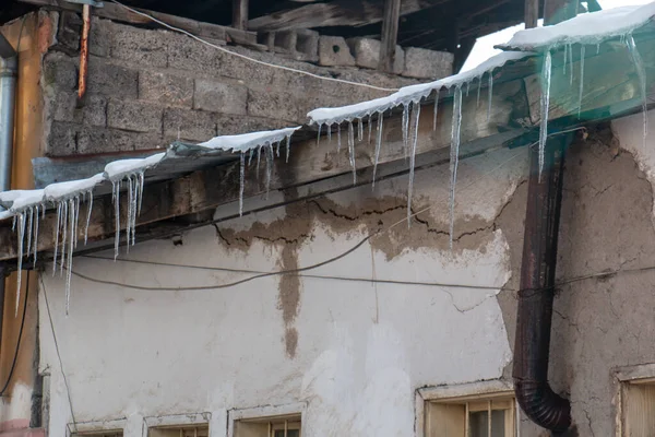 Ijspaanders Gevormd Oude Huizen Sivas Turkije — Stockfoto