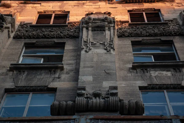 Janela Edifício Histórico Construído Velho — Fotografia de Stock