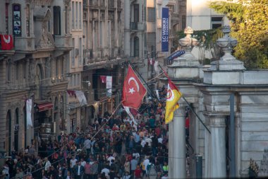 13 Aralık 2019 Taksim / Türkiye İstiklal Caddesi Genel Görünümü
