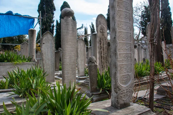 Cementerio Jardín Mezquita Suleymaniye — Foto de Stock