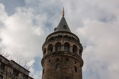 Sky ve Galata kulesi. İstanbul Sembolü