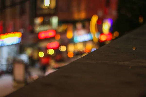 Street landscape bokeh taken at night