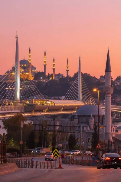 Octobre 2019 Istanbul Kocaeli Pont Métro Halic Mosquée Suleymaniye — Photo