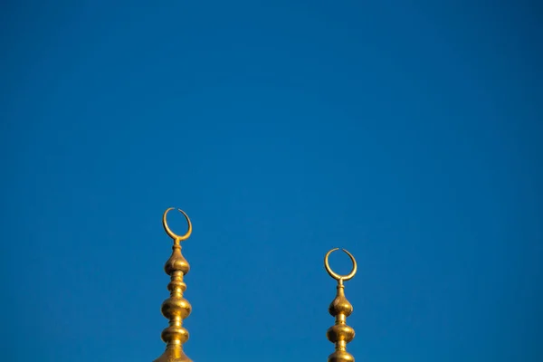 Islamic symbol: Crescent on mosque