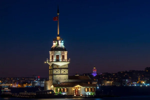 Istanbul Maiden Tower Galata Tower — Stock Fotó